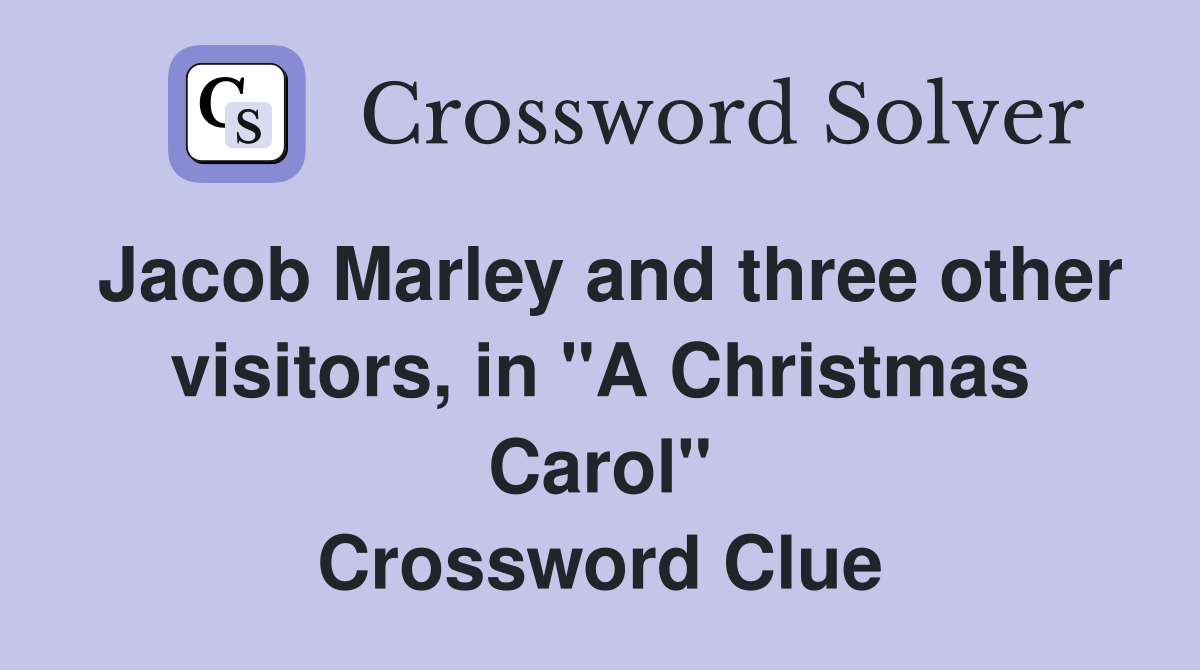 Jacob Marley and three other visitors, in "A Christmas Carol